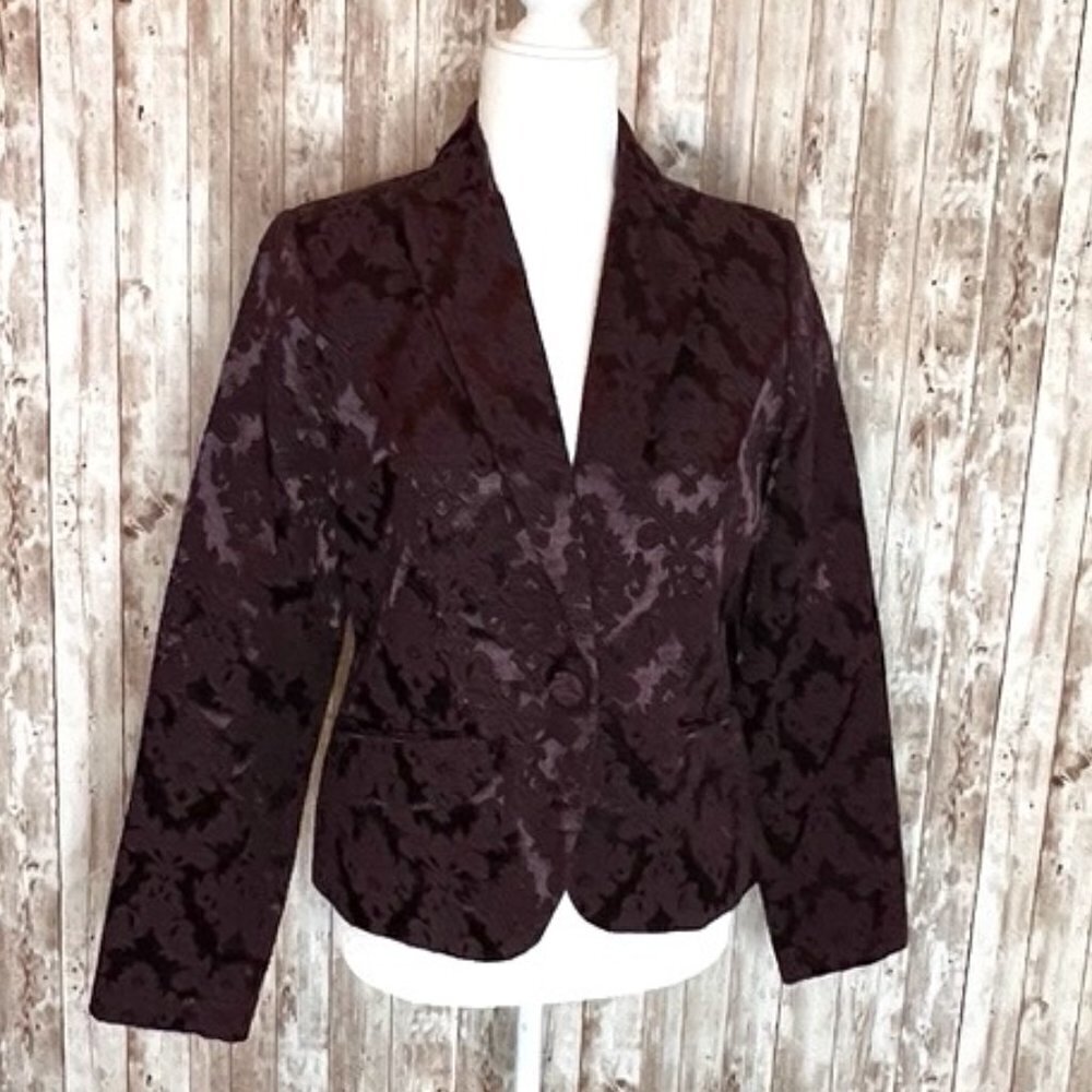 Women's Maroon Apostrophe Blazer size 8